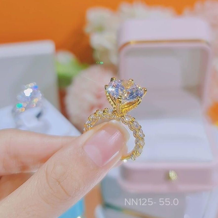 Beautiful women ring, white gold ring, sterling silver ring, high grade Phale ring, luxury diamond ring, 24K pure gold ring, rings gold wedding-jewelry Gado nm0234 not black guaranteed