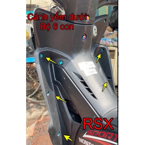 COMBO FULL ỐC TITAN GR5 RSX 110CC 2014-2023