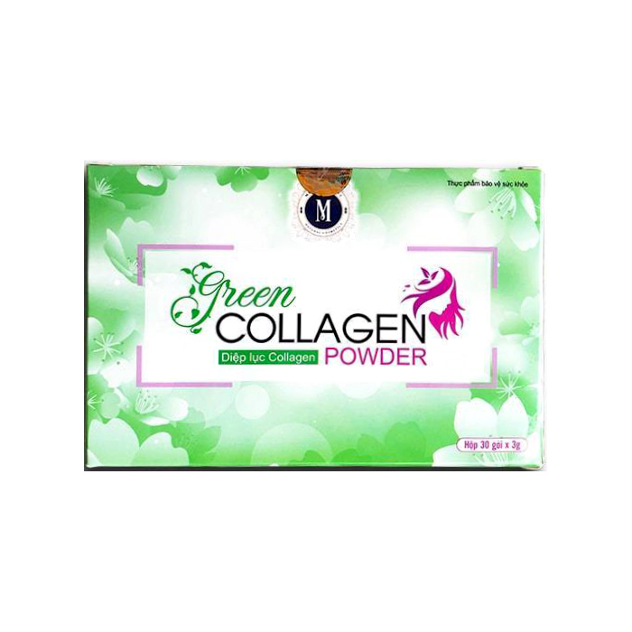 Diệp Lục Collagen Hộp 30 gói [có tem, hàng chính hãng]