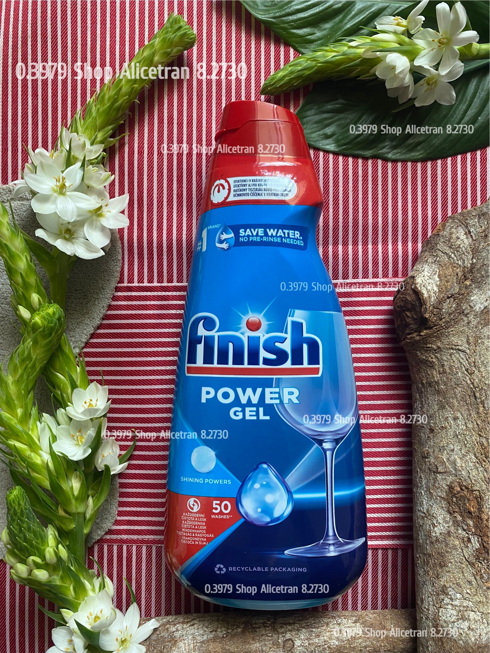 [HCM]Viên rửa & Gel rửa chén bát Finish All in 1 (max) 10x chức năng màng bọc tự tan