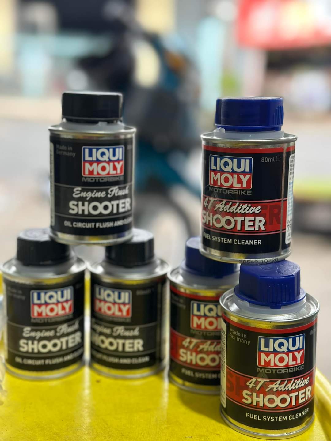 COMBO 2 MÓN (Dung dịch súc động cơ và vệ sinh buồng đốt) liqui moly