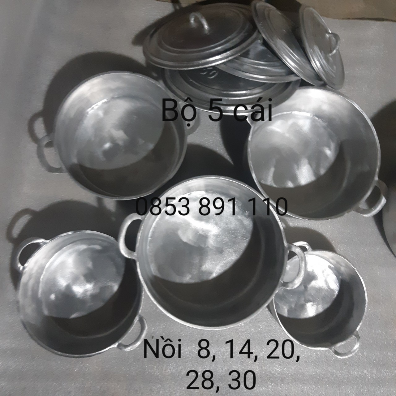 Nồi gang đúc ( THỦ CÔNG NGUYÊN KHỐI LÀNG NGHỀ ) Cỡ nồi từ số 8 - 170