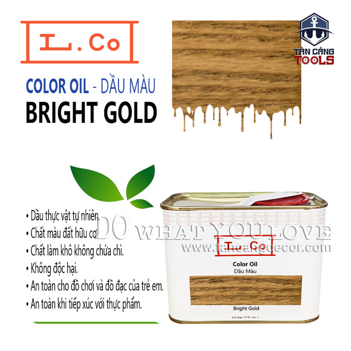 Dầu màu l.co – màu bright gold colbg