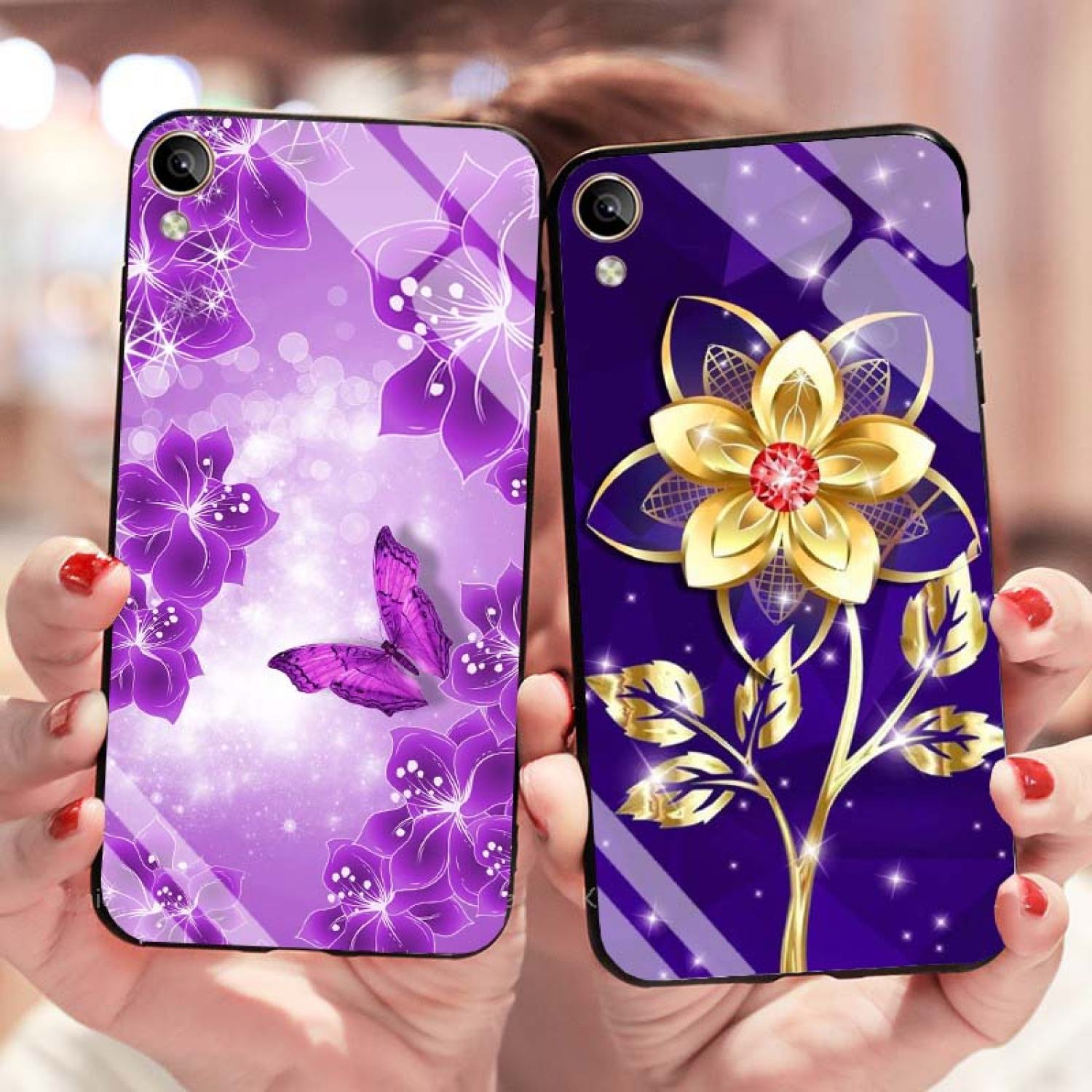 Ốp Vivo Y91C Lưng Kính Cường Lực Mới ƞhất