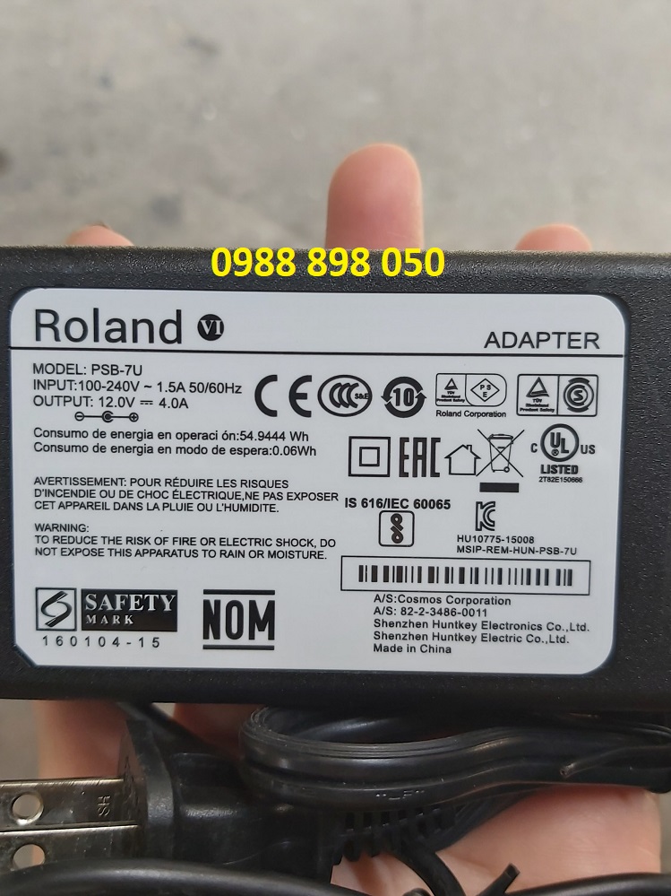 Nguồn adapter Roland 12v 4a