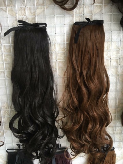 Tóc giả cột ❤️FREESHIP 50k❤️ Tóc giả cột xoăn lọn to- m108