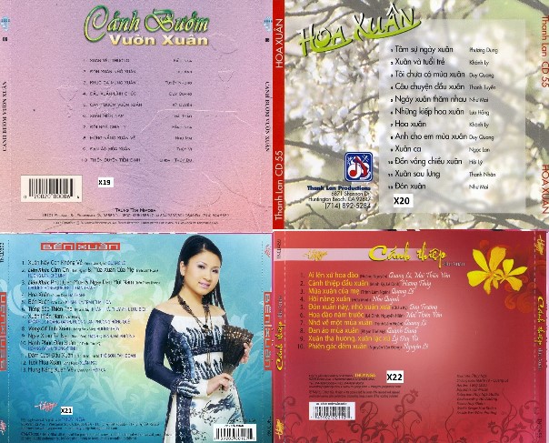 Bộ 4 Đĩa CD nhạc xuân