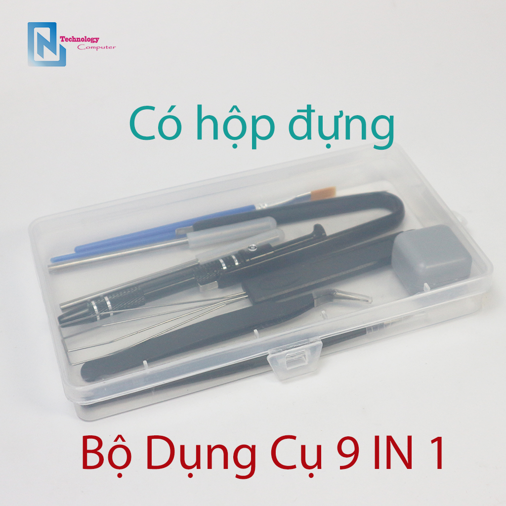 Bộ 9 In 1 Dụng Cụ Lube Mod Bàn Phím Cơ Mở Switchpuller Stem Picker Keypuller Opener Đóng Hộp