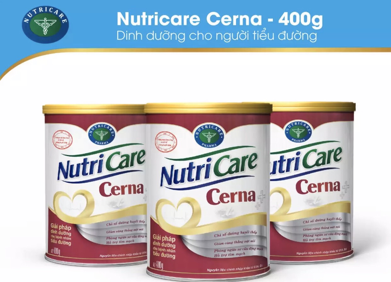 [HCM]sữa Nutricare Cerna 400g - cho người đái tháo đường