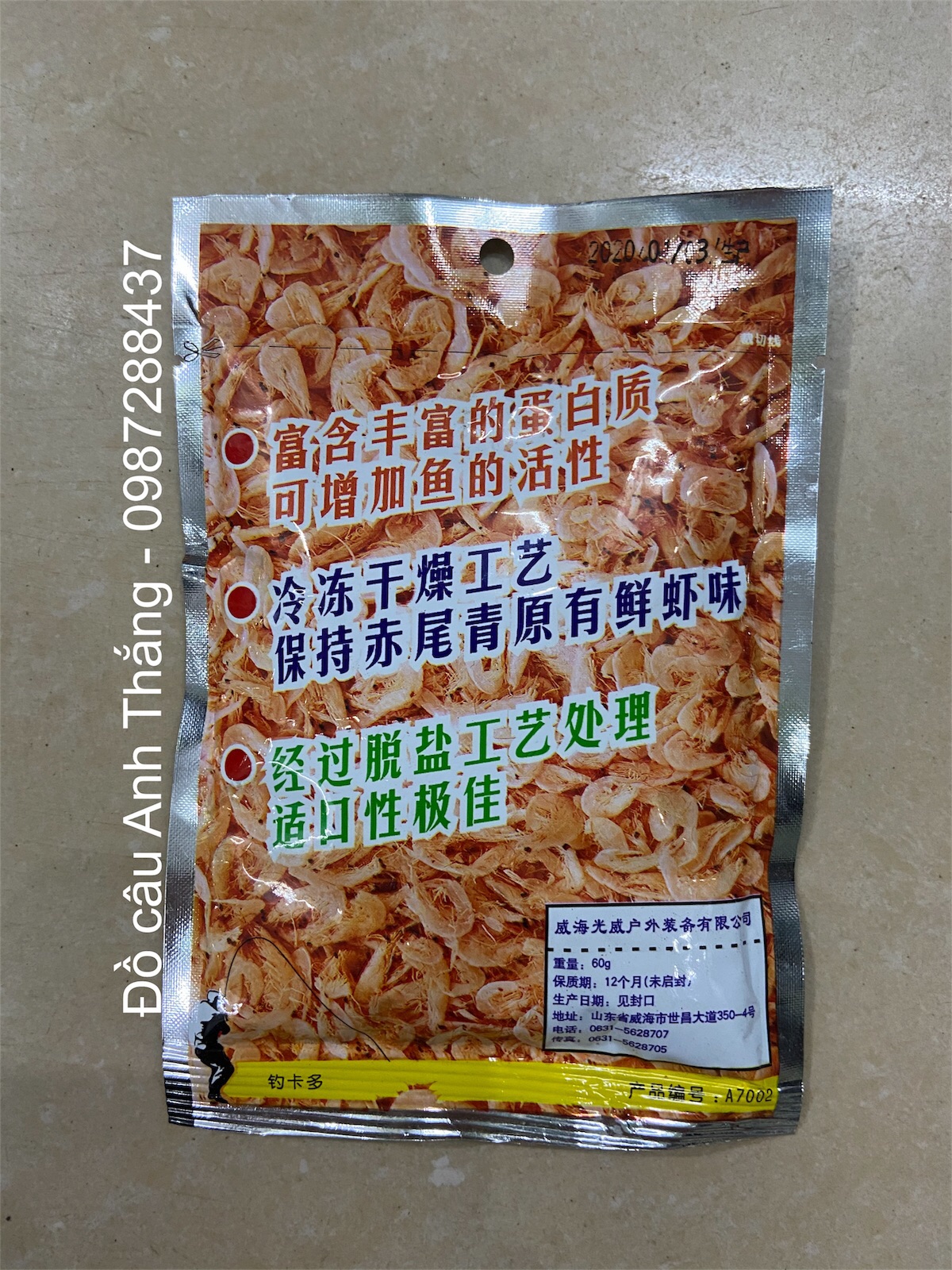 Mồi bột tôm nam cực hiệu quả