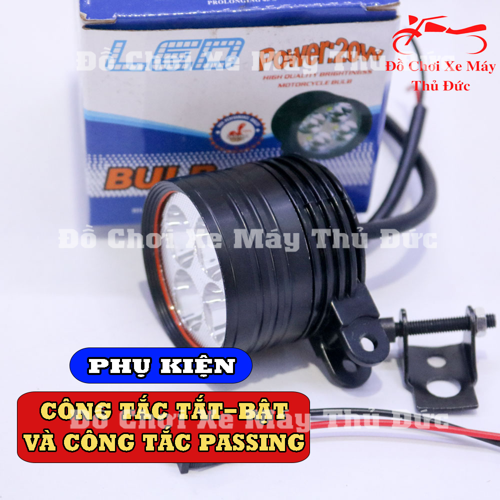 [HCM]Đèn trợ sáng pha led L4 siêu sáng - Bảo hành 6 tháng