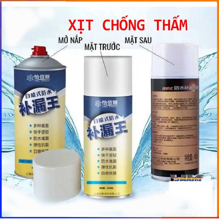 Bình Xịt Chống Thấm Nước Đa Năng 450ml Chính Hãng Nhật Bản, Chai xịt chống dột hiệu quả