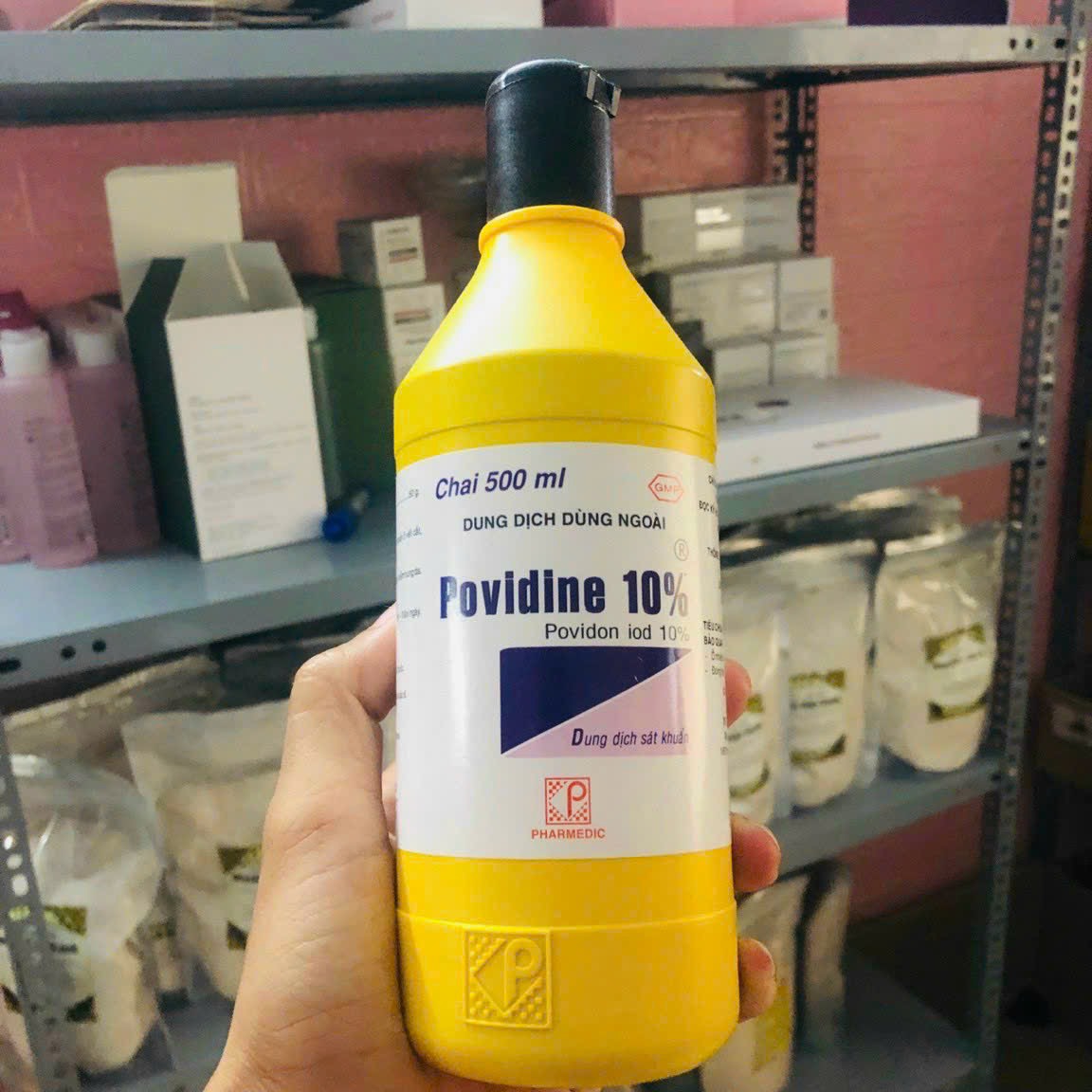 Dung dịch Povidine 10% Pharmedic sát trùng| sát khuẩn vết thương (500ml)