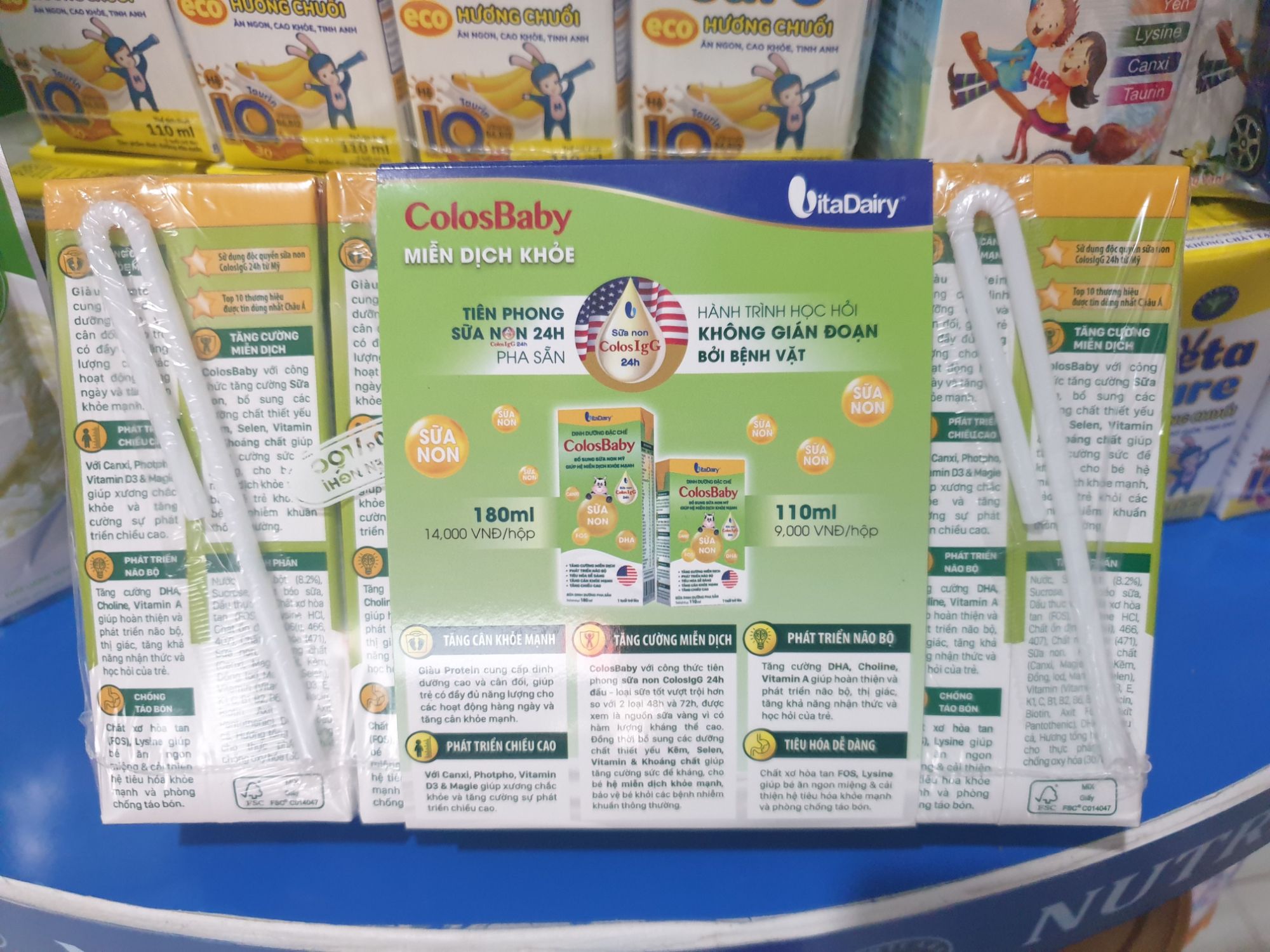 (Combo 6 Lốc)Sữa bột pha sẳn Colosbaby 180ml