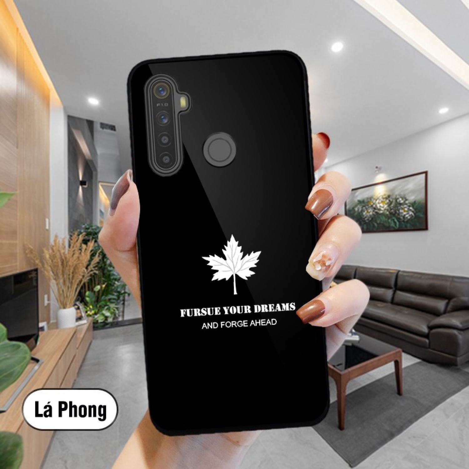 Ốp Lưng Realme 5, 5i, 5 Pro, Realme C3 Mặt kính gương sáng bóng cao cấp