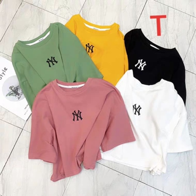 Áo croptop NY TT12 , áo thun nam nữ, áo kiểu nữ, áo nam, sét bộ mặc ở nhà, chất đẹp - THE THY