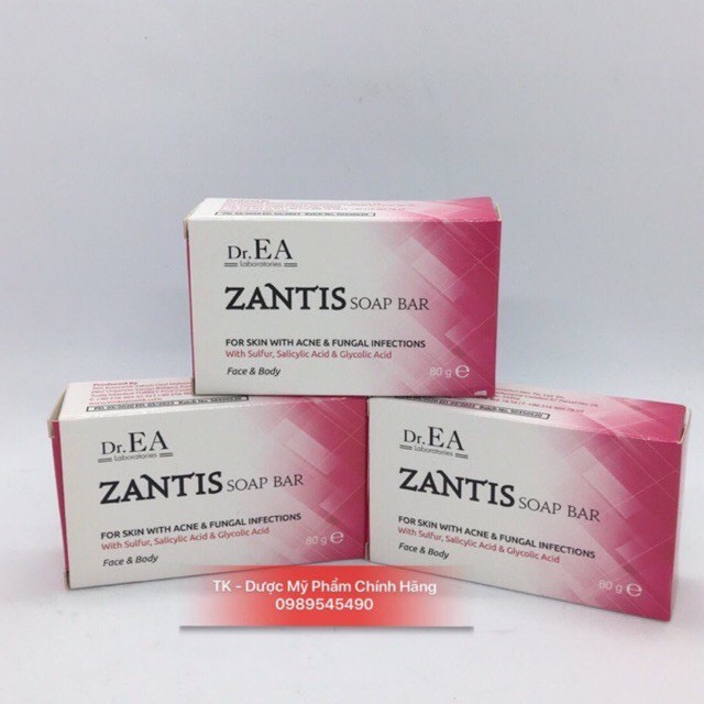 Xà Phòng Tắm Dr.EA ZANTIS SOAP BAR - Viêm Nang Lông - Mụn Trứng Cá