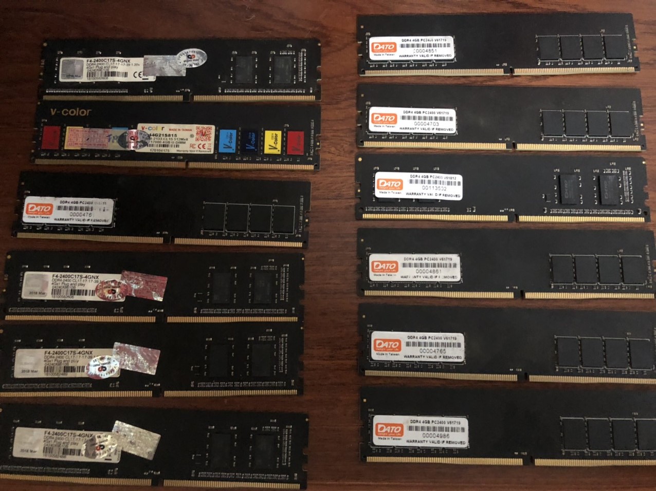 [HCM]Ram4G/DDR4/2400 Dato Chính Hãng KHÔNG KÉN MAIN