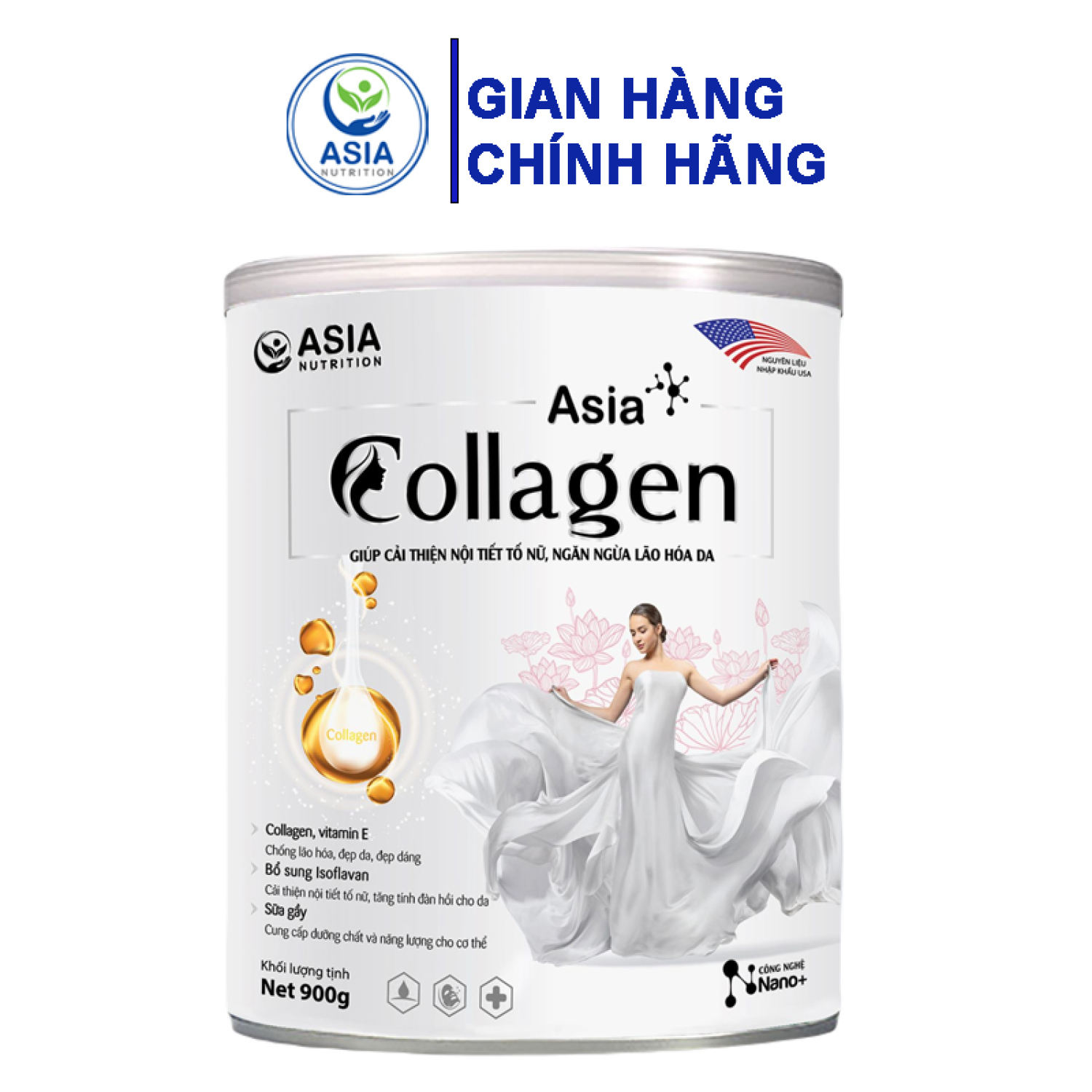 Sữa dinh dưỡng asia collagen giúp cải thiện nội tiết tố nữ và ngăn ngừa - ảnh sản phẩm 1