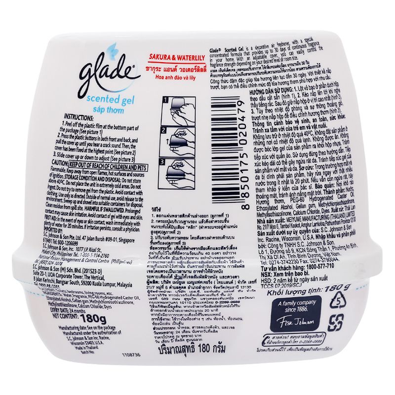Sáp Thơm Glade Trầm Hương 180G