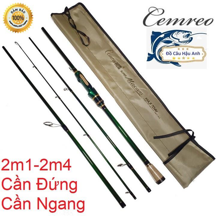 Cần câu lure 4 khúc Cemreo Macans 2m1 - 2m4 siêu khỏe  (cam kết đổi trả trong 2 tuần đầu)