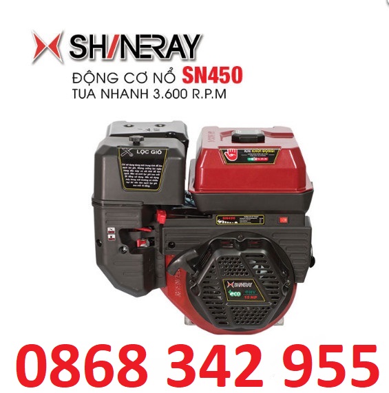 Máy nổ – động cơ xăng 15hp shineray sn450