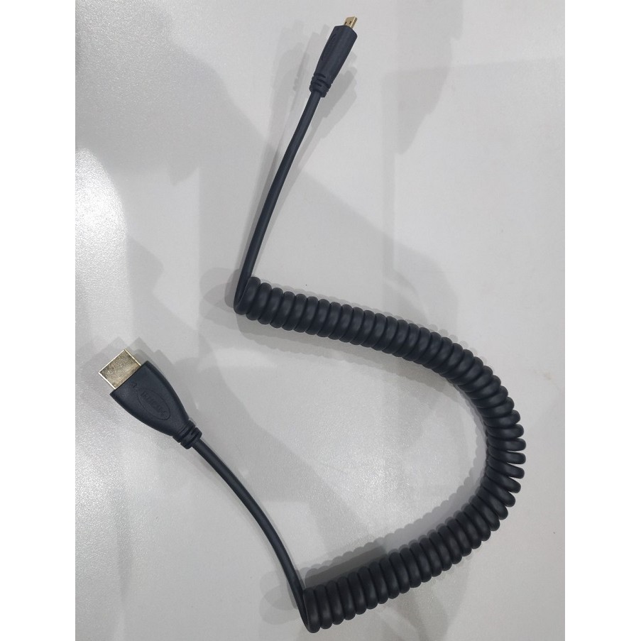 Dây cáp HDMI to Micro HDMI dạng lò xo xoắn
