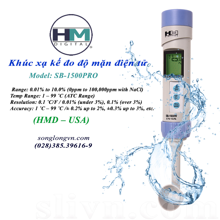 Máy đo độ mặn cho nước phở, bún, hủ tíu... ( chuyên dùng trong thực phẩm)