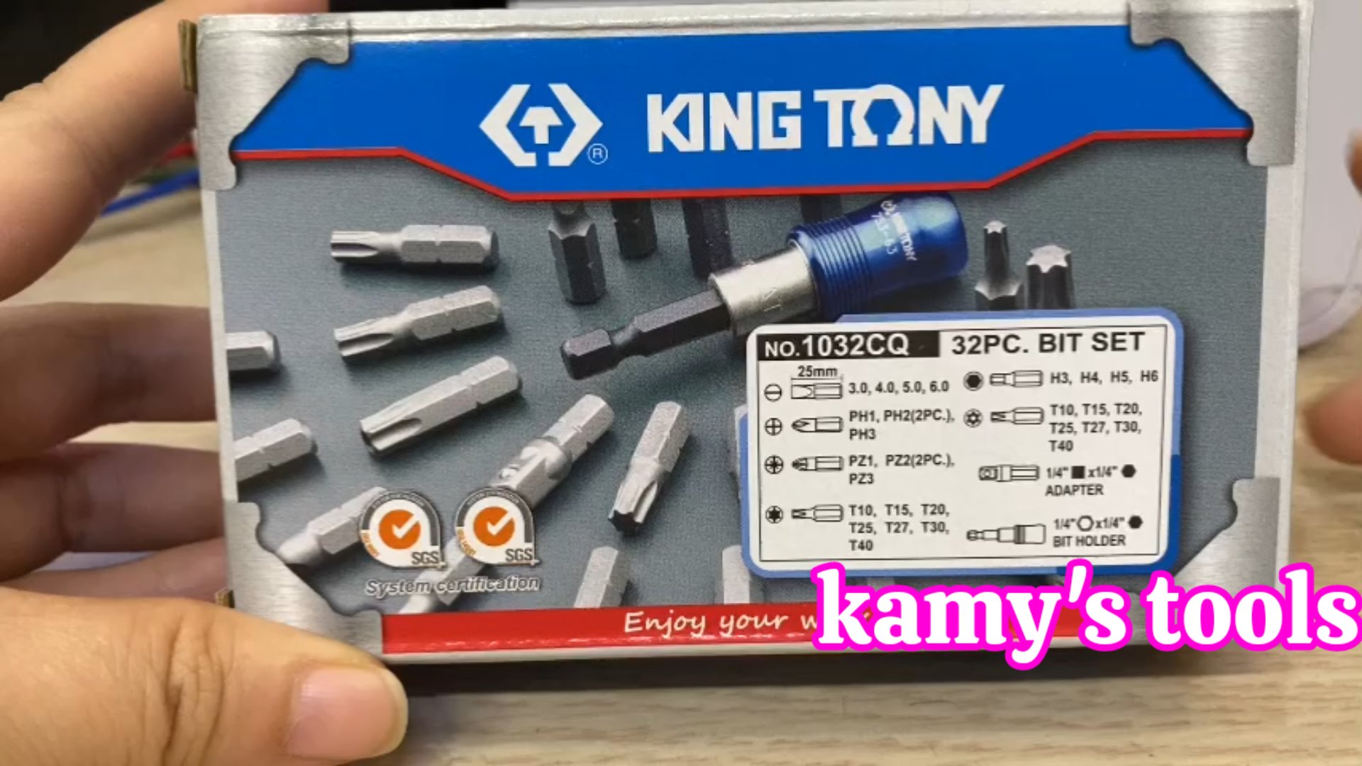 [HCM]Bộ mũi vít Kingtony 32 chi tiết model 1032CQ