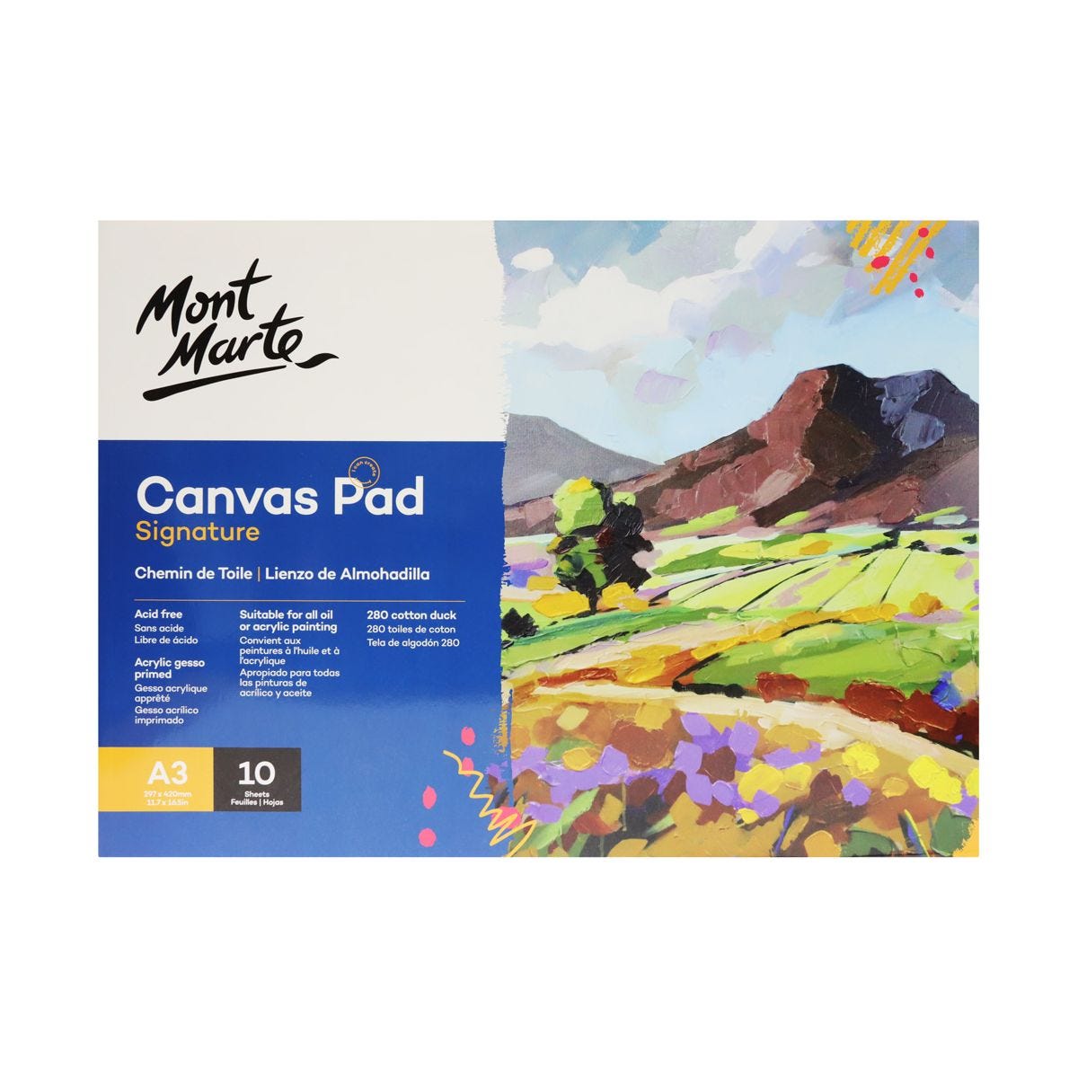 [HCM]CANVAS MONT MARTE PAD A4 (280 GSM 10 TỜ)