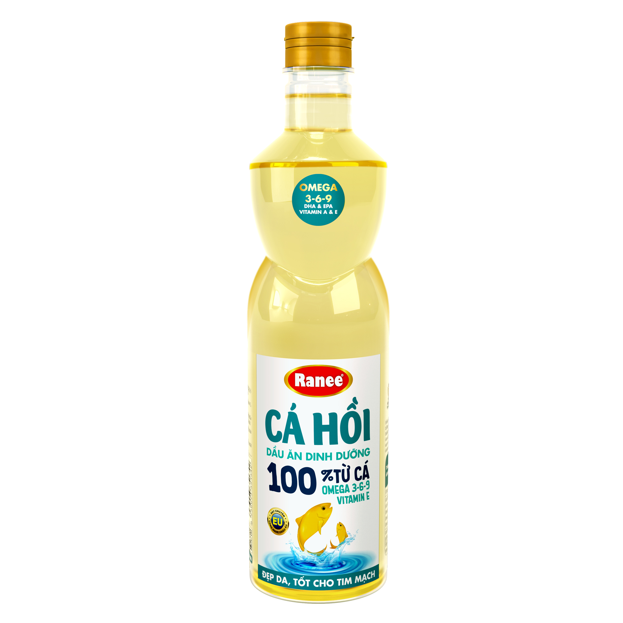 Dầu ăn Dinh Dưỡng Ranee Cá Hồi 950ml hoặc 1lit