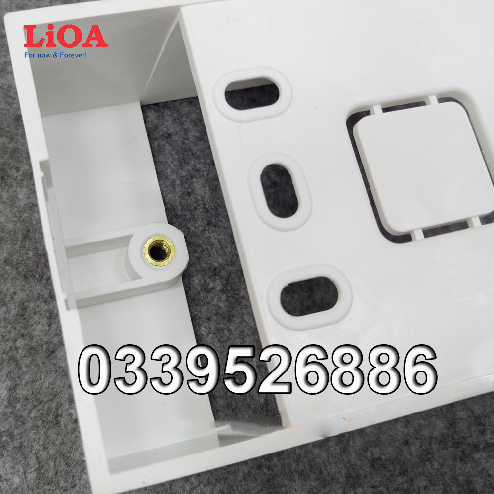 Đế nổi đơn LiOA dùng cho các mặt chữ nhật và mặt Module Concept