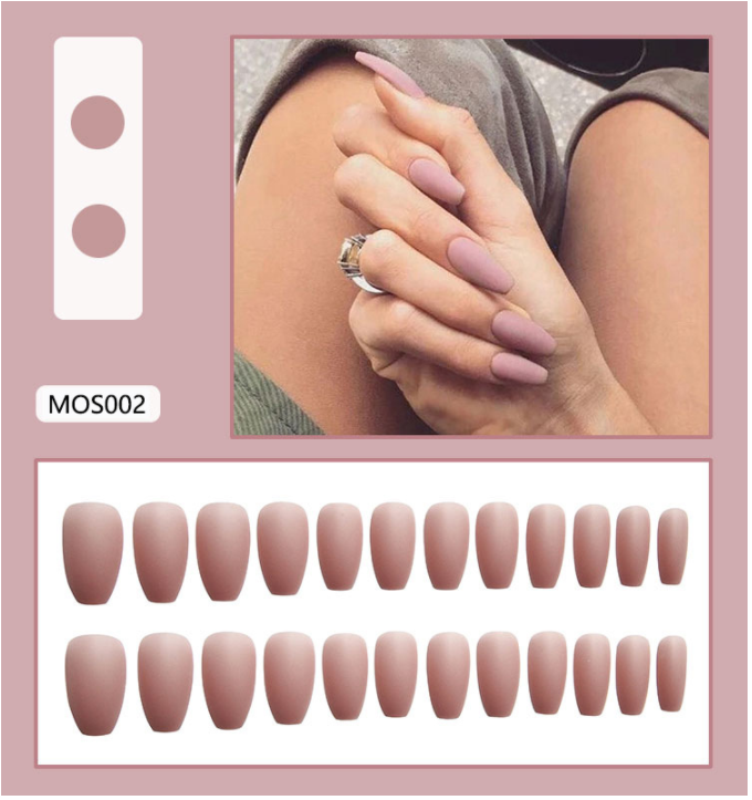 Bộ 24 móng tay giả làm nail đẹp MOS