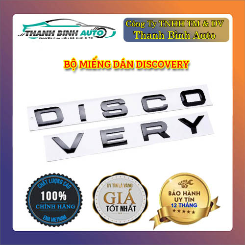 Bộ tem chữ nổi 3D DISCOVERY sang trọng trang trí xe hơi ô tô - Đồ Chơi Xe Hơi Chất Lượng