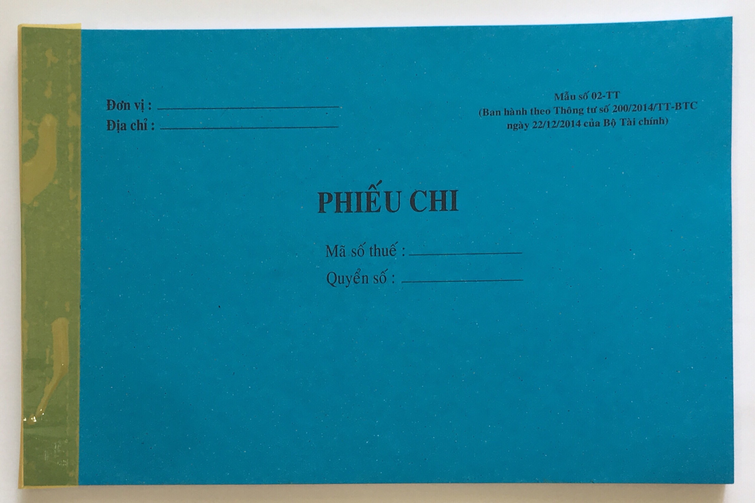 Phiếu Thu Chi Ford (Combo 10 cuốn)