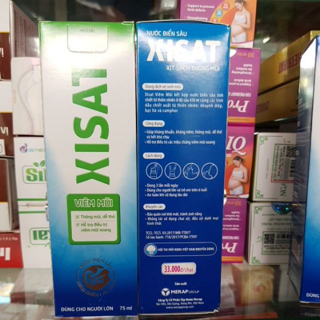 Nước biển sâu xisat chai 75ml