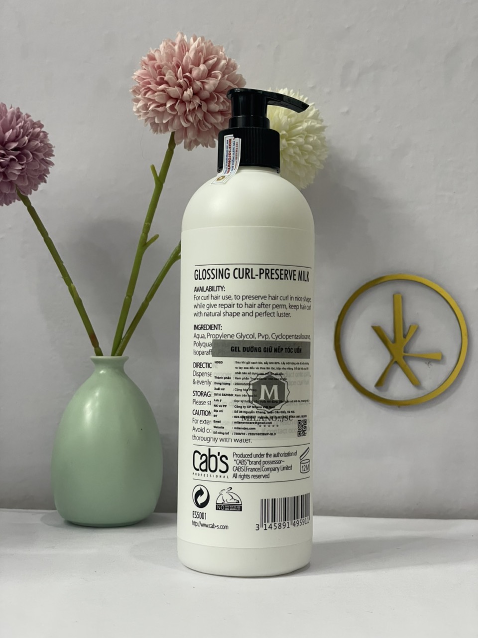 GEL DƯỠNG GIỮ NẾP TÓC UỐN CAB'S 500ml - PHÁP