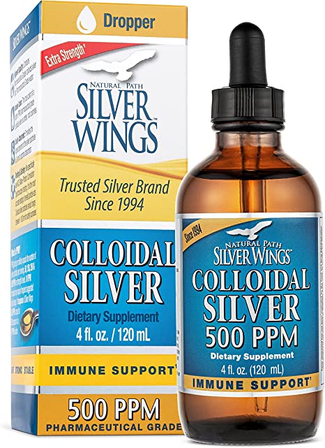 Keo Bạc Natural Path Silver Wings Silver Colloidal Silver 500PPM 30 ml