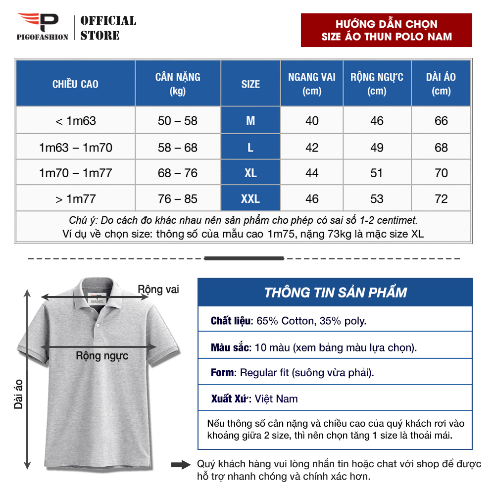 Áo Thun Nam Cổ Bẻ Pigofashion Ab19 (Trắng)
