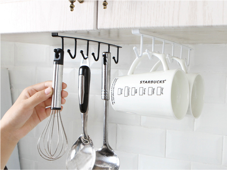[HCM]Móc Treo Cài Kệ Tủ Đa Năng - Loại 6 Móc H081 (GIAO MÀU NGẪU NHIÊN)