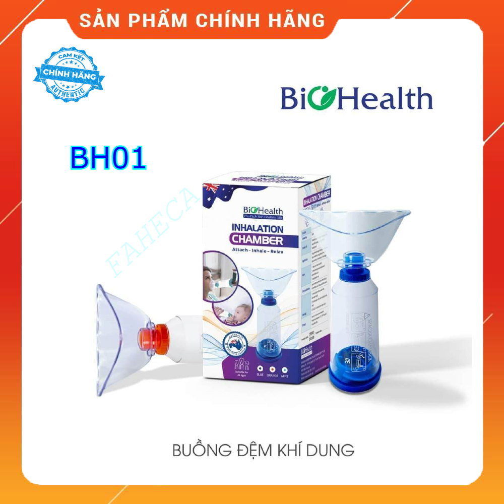 Buồng đệm khí dung Biohealth BH01 - Buồng hít hen suyễn có mặt nạ