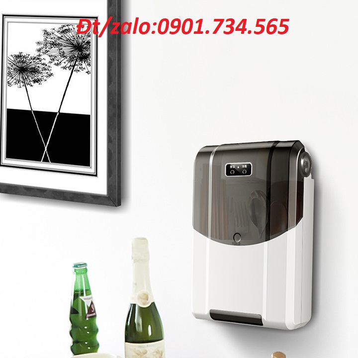 Hộp sấy và khử khuẩn đũa thìa bằng tia UV, Hộp đựng đũa thìa, giá cắm đũa thia nhà bếp, ống cắm dao đũa thìa, ống đựng đũa, kệ nhà bếp, giá để đồ nhà bếp, dụng cụ nhà bếp, kệ đựng dao đũa muỗng