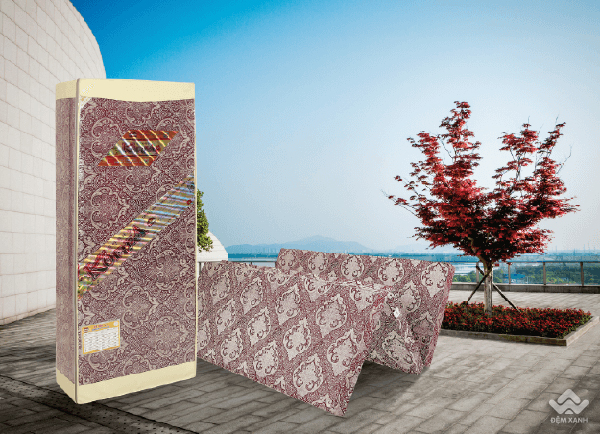Nệm bông ép cao cấp korea 1m6 x 2m x 5cm - gọn - nhẹ gấp 3