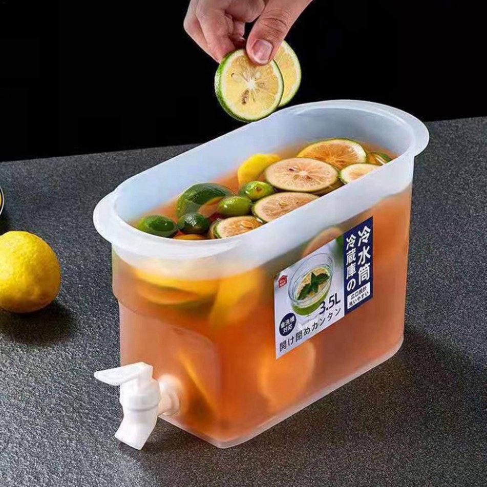 Bình đựng nước có vòi để tủ lạnh 3,5 lít chứa nước chanh