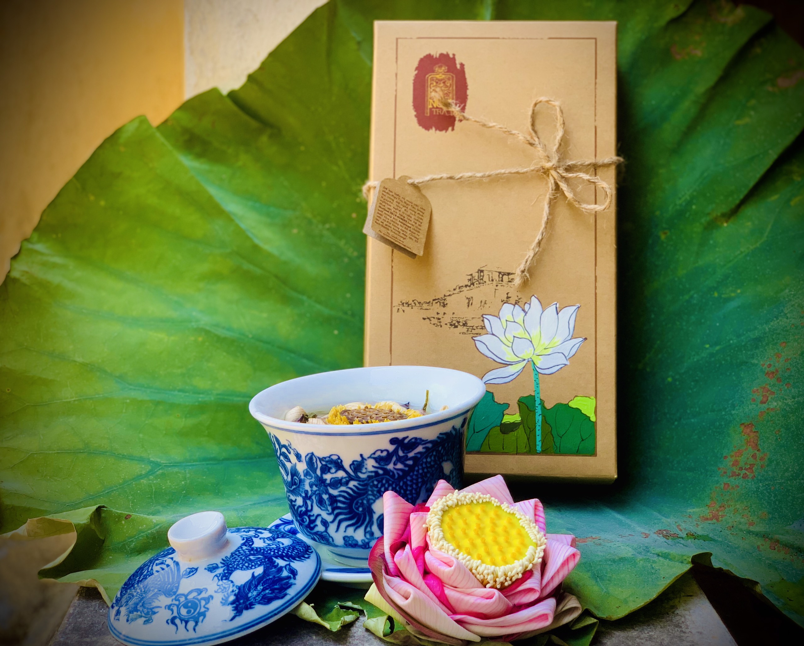 Trà Hoa Sen Hồng nguyên bông (sấy lạnh),