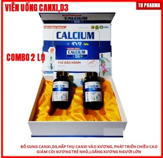 ComBo 2 lọViên Uống Calcium, D3 giúp Bổ Sung Canxi và vitamin D3 tăng thumbnail