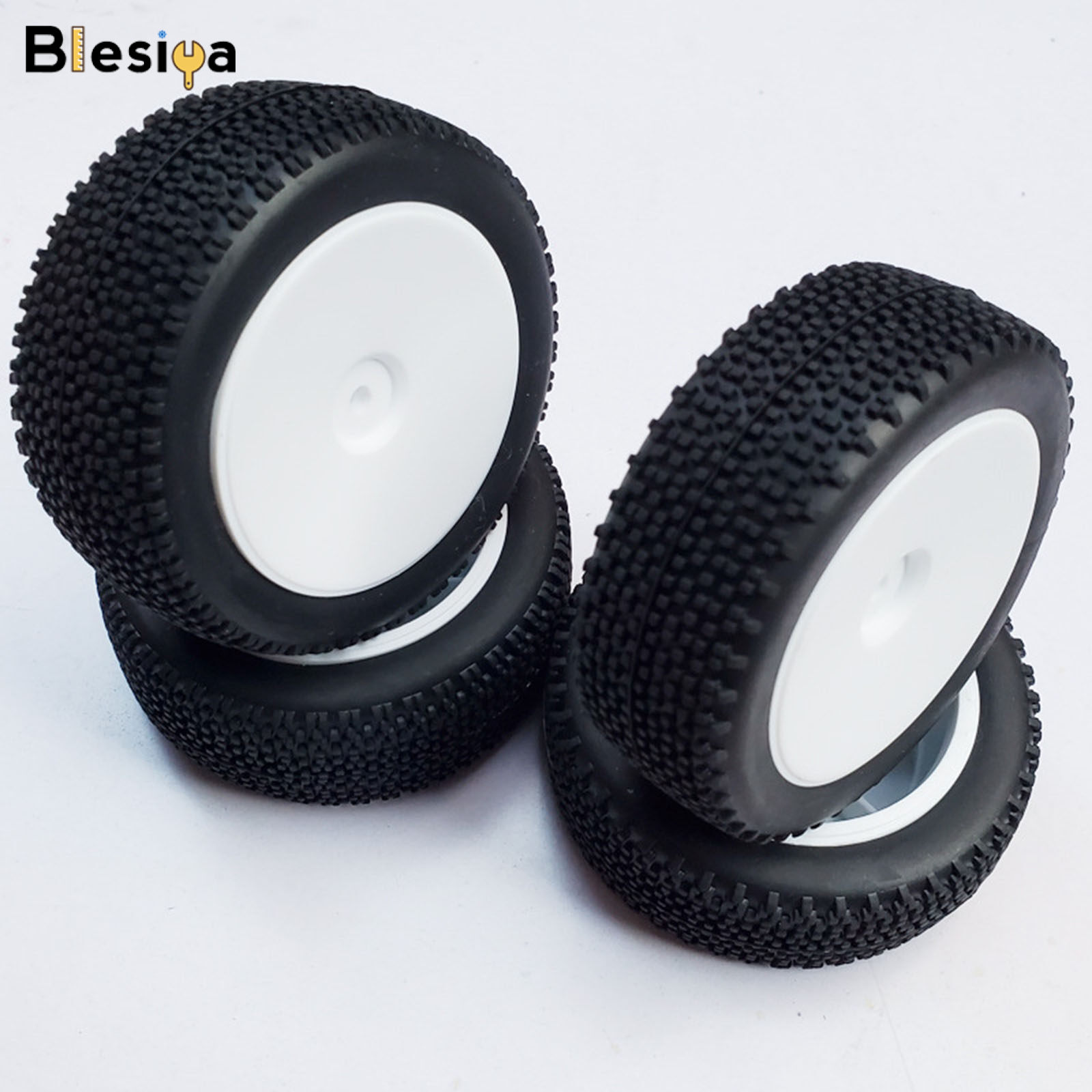 Blesiya 4 Set of Plastic Wheel Tires Upgrade for Wltoys 144001 Crawler DIY Accessory