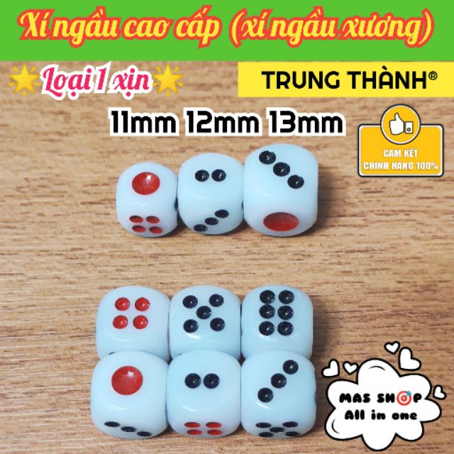 Xí ngầu cao cấp loại 1 - xí ngầu xương / 11-12-13