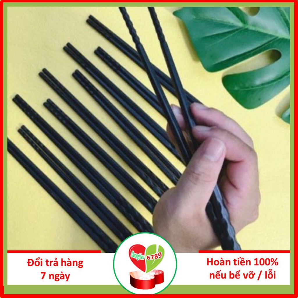 Đũa Nhựa Phíp Đen Chất Lượng Cao - Duonghieu6789