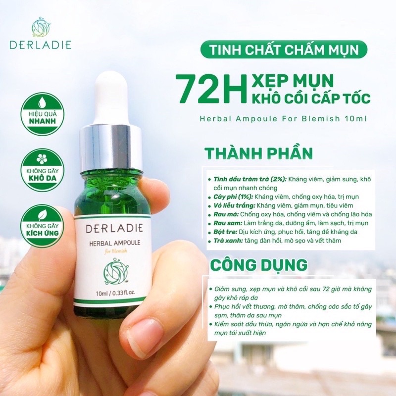 Chấm mụn tràm trà Derladie teatree oil